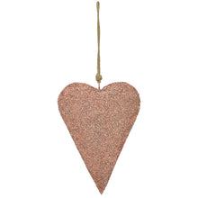 Lade das Bild in den Galerie-Viewer, Herz, altrose, glitzer - zum Hängen