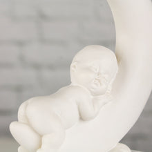 Lade das Bild in den Galerie-Viewer, 3er Set Baby-Figur auf Mond Weiß