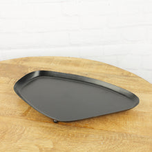 Lade das Bild in den Galerie-Viewer, Tablett Metall schwarz 34 cm