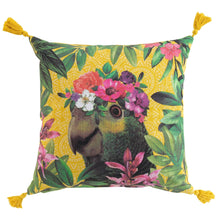 Lade das Bild in den Galerie-Viewer, Kissen Papagei 45 x 45 cm