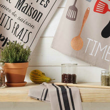 Lade das Bild in den Galerie-Viewer, 3er Set Geschirrtuch Petrol, Schwarz oder Grau