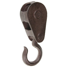Lade das Bild in den Galerie-Viewer, Garderobenhaken 2tlg. Eisenrolle