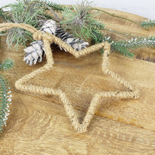 Lade das Bild in den Galerie-Viewer, Dekostern zum Hängen mit Jute umwickelt