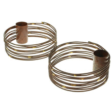 Lade das Bild in den Galerie-Viewer, 2er Set Kerzenhalter Rostig rund