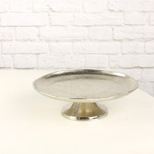 Lade das Bild in den Galerie-Viewer, Tablett, silber, rund, Alu