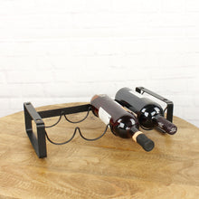 Lade das Bild in den Galerie-Viewer, Weinregal Metall schwarz