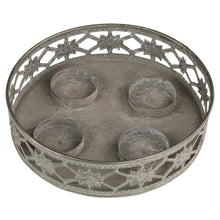 Lade das Bild in den Galerie-Viewer, Kerzenteller, Zink