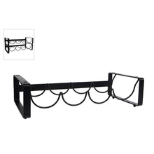 Lade das Bild in den Galerie-Viewer, Weinregal Metall schwarz