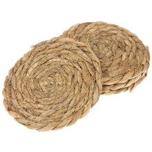 Lade das Bild in den Galerie-Viewer, 4er Set Seegras Untersetzter für Glas Ø 12 cm,