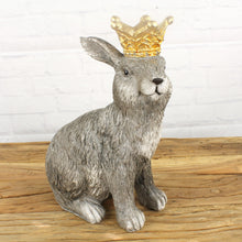 Lade das Bild in den Galerie-Viewer, Hase mit Krone Grau