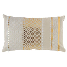 Lade das Bild in den Galerie-Viewer, Kissen Beige Gold Weiß 30 x 50 cm od. 45 x 45 cm