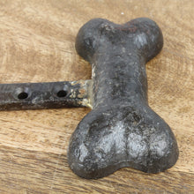 Lade das Bild in den Galerie-Viewer, Wandhaken Hundeknochen Grau Eisen