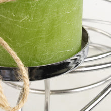 Lade das Bild in den Galerie-Viewer, Adventskranz metall, silber