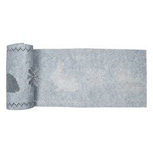 Lade das Bild in den Galerie-Viewer, Tischläufer Hasen & Blumen Grau