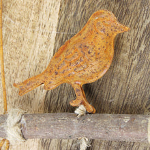 Lade das Bild in den Galerie-Viewer, 2er Set Dekohänger Vogel Rost