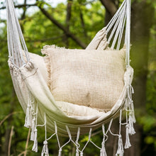 Lade das Bild in den Galerie-Viewer, Hängesessel inkl. Kissen Beige Canvas
