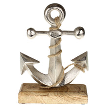 Lade das Bild in den Galerie-Viewer, Anker auf Holzfuß