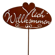 Lade das Bild in den Galerie-Viewer, Gartenstab herzlich willkommen