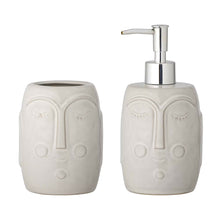 Lade das Bild in den Galerie-Viewer, Seifenspender & Zahnputzbecher Porzellan Weiß