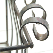 Lade das Bild in den Galerie-Viewer, Wandkorb 2er Set dunkelrost Eckig