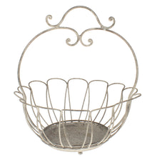 Lade das Bild in den Galerie-Viewer, Dekokorb Metal Antikgrau