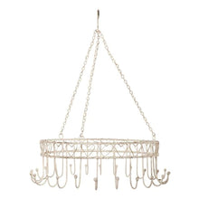 Lade das Bild in den Galerie-Viewer, Kräuterkrone Weiß rund 24 Haken