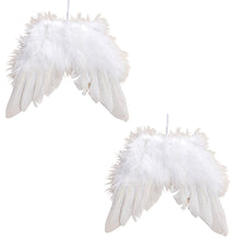 Lade das Bild in den Galerie-Viewer, 2er Set Dekohänger Flügel Weiß
