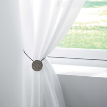 Lade das Bild in den Galerie-Viewer, Raffhalter, Rund, Creme-Weiß, Holz