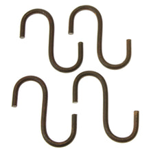 Lade das Bild in den Galerie-Viewer, 4er Set S-Haken Dunkelrost