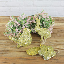 Lade das Bild in den Galerie-Viewer, Oster-Hänger, 4er SET, Vogel, Blume, Ei, Hase