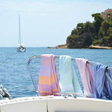 Lade das Bild in den Galerie-Viewer, Hamamtuch rosa-weiss gestreift