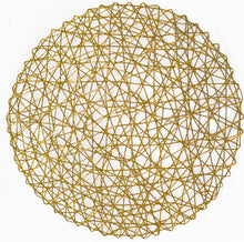 Lade das Bild in den Galerie-Viewer, 2er Set Platzset Gold geflochten