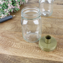 Lade das Bild in den Galerie-Viewer, 2er Set Kerzenhalter Glas Schwarz oder Gold