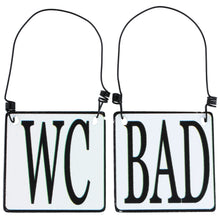 Lade das Bild in den Galerie-Viewer, Set WC & Bad Türschild