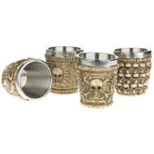 Lade das Bild in den Galerie-Viewer, 4er Set Totenkopf Shotglas