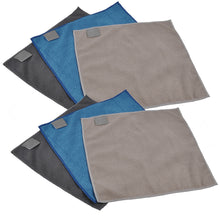 Lade das Bild in den Galerie-Viewer, Microfasertuch 6-Set, Polyester (hellgrau, dunkelgrau,petrol )