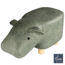 Lade das Bild in den Galerie-Viewer, Hocker Kinder Nilpferd grün