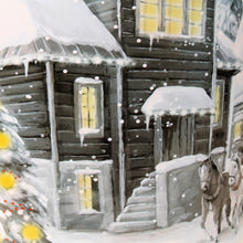 Lade das Bild in den Galerie-Viewer, XXL Gebäckdose Dorf Metall