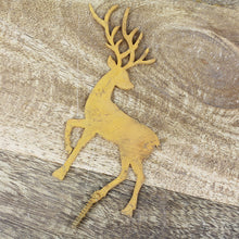 Lade das Bild in den Galerie-Viewer, 2er Set Dekostab Hirsch Rost Metall