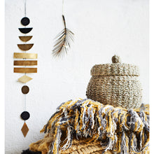 Lade das Bild in den Galerie-Viewer, Hängedeko metall - Gold/Schwarz