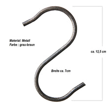 Lade das Bild in den Galerie-Viewer, Haken 6-pack- groß - schwarz/grau