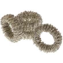 Lade das Bild in den Galerie-Viewer, Serviettenring 4- Set perlenbesetzt silber