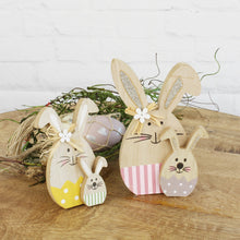 Lade das Bild in den Galerie-Viewer, Hase mit Hasenkind klein & groß