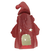 Lade das Bild in den Galerie-Viewer, 2er Set Teelichthalter Weihnachtsmann Rot - Weiß