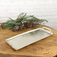 Lade das Bild in den Galerie-Viewer, Tablett Silber Alu 47 cm