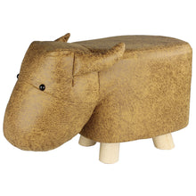 Lade das Bild in den Galerie-Viewer, Hocker Kinder Bulle braun