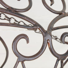 Lade das Bild in den Galerie-Viewer, Hängekorb dunkelrostfarben Eisen