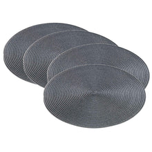 Lade das Bild in den Galerie-Viewer, 4er Set Platzset Anthrazit 35 cm