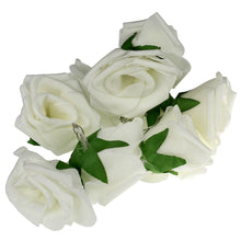 Lade das Bild in den Galerie-Viewer, LED Lichterkette Rosen Weiß LED