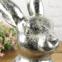 Lade das Bild in den Galerie-Viewer, Dekohase Silber 22 cm